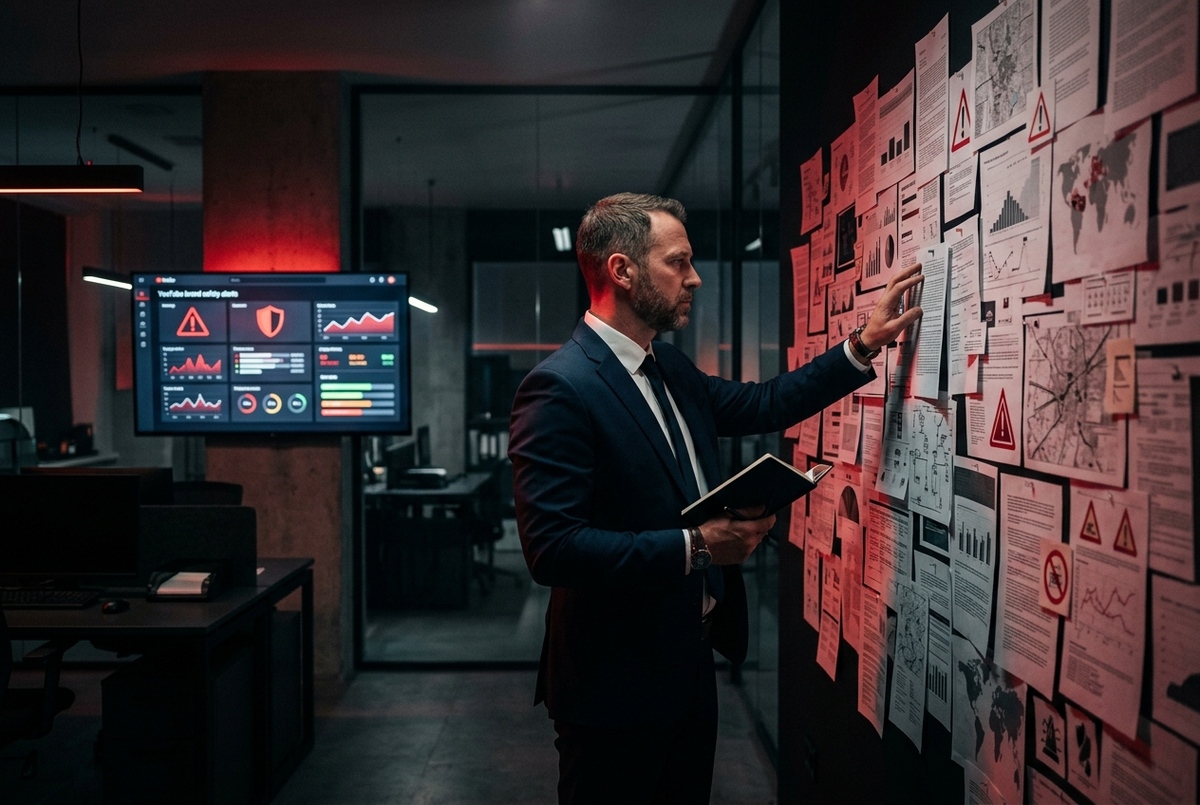 Compliance officer reviewing FTC brand co-liability regulations and YouTube safety requirements